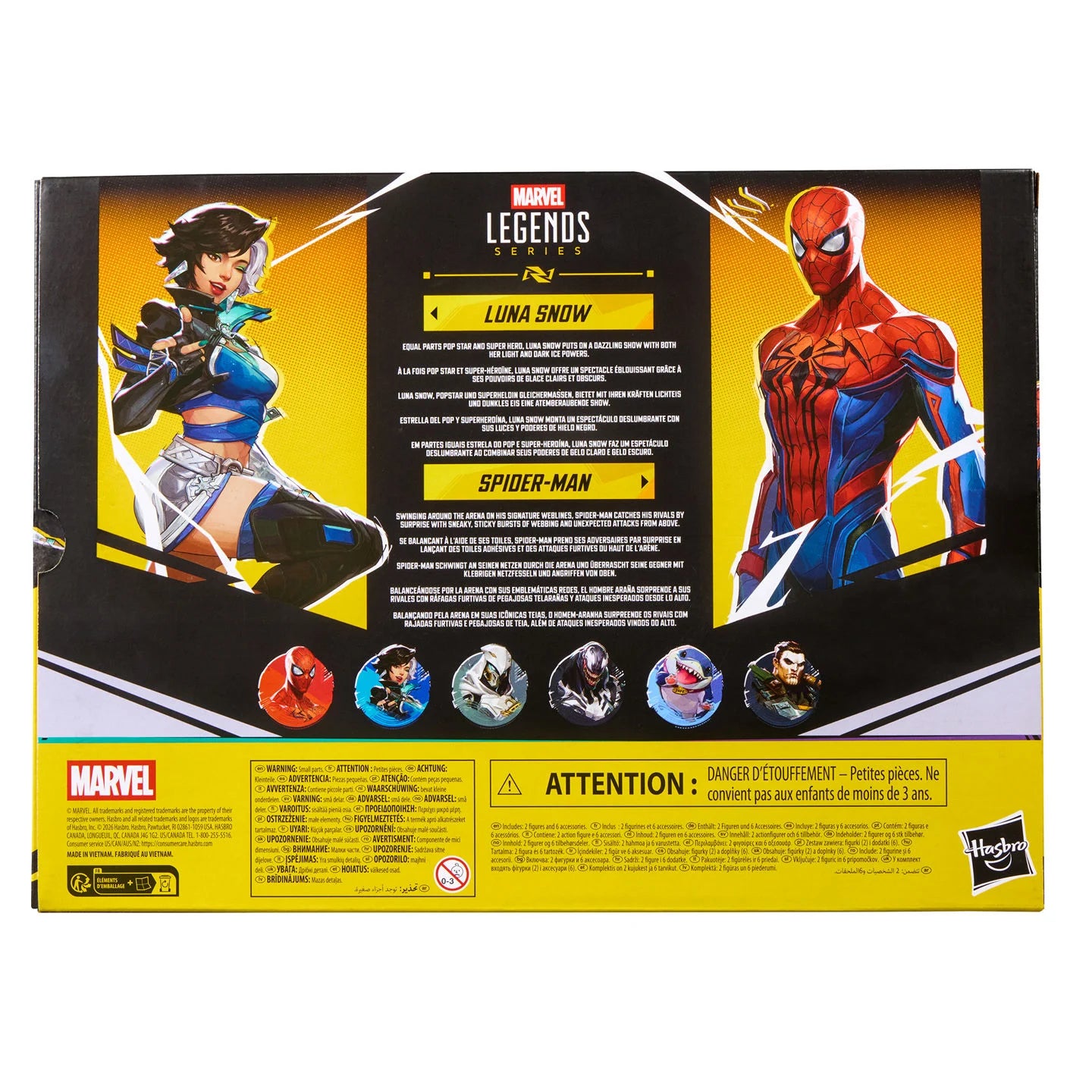 Pre-Order - Marvel Rivals Marvel Legends Spider-Man & Luna Snow Action Figure Two-Pack