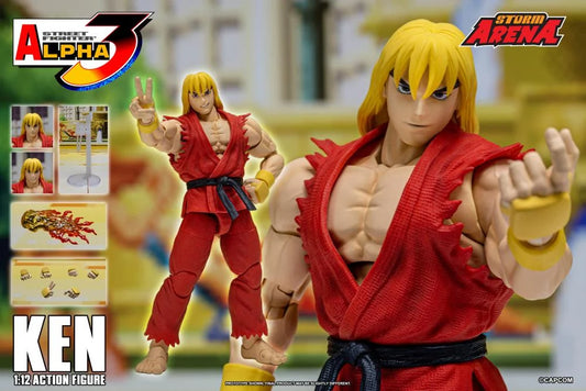 Street Fighter Zero 3 Storm Arena Ken 1/12 Scale Action Figure (Asia Packaging)