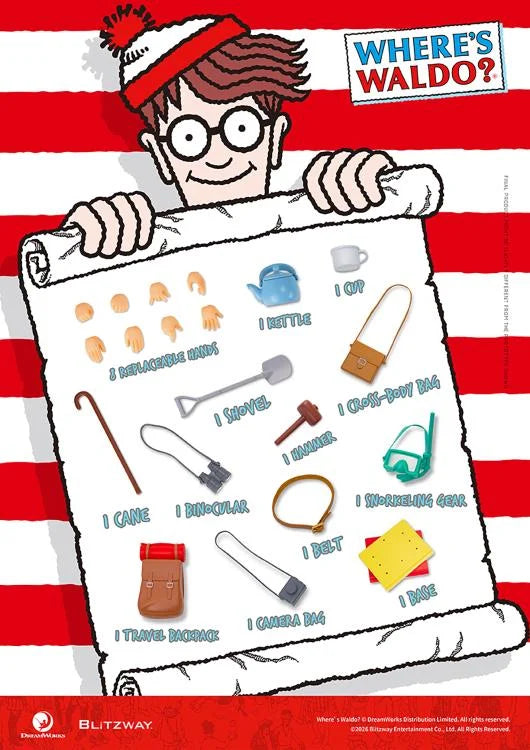 Pre-Order: Where's Waldo Waldo 1/12 Scale Action Figure