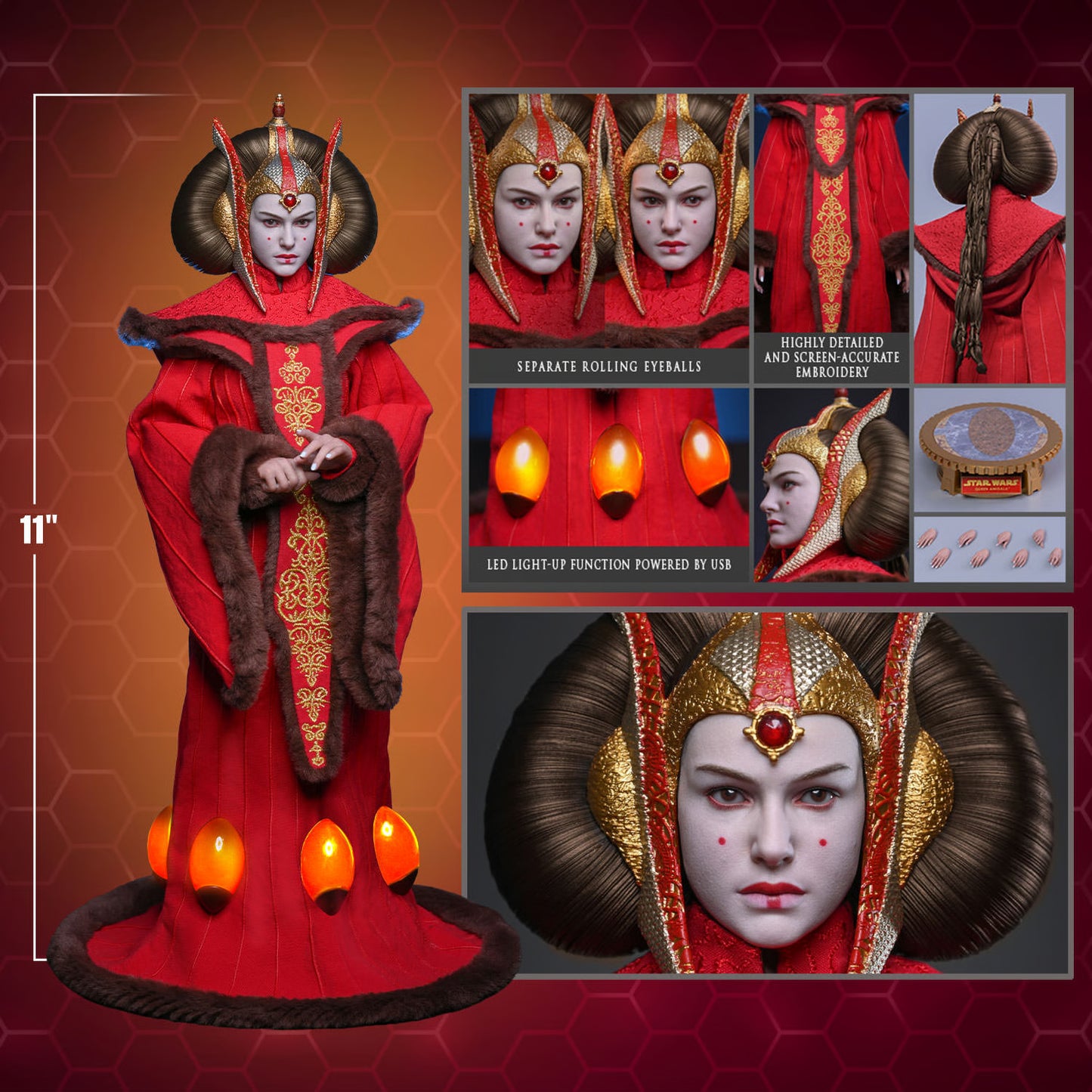 Pre-Order: Star Wars: The Phantom Menace MMS883 Queen Amidala 1/6th Scale Collectible Figure