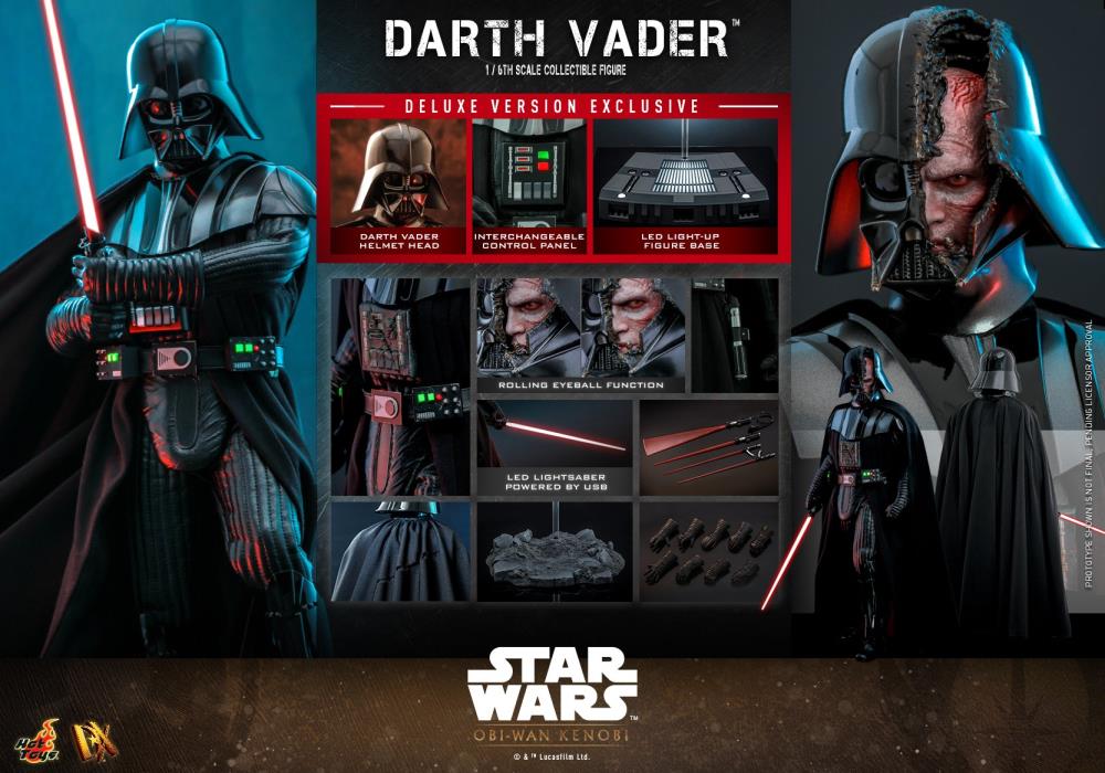 Star Wars: Obi-Wan Kenobi DX28 Darth Vader Deluxe Set Special Edition 1/6th Scale Collectible Figure