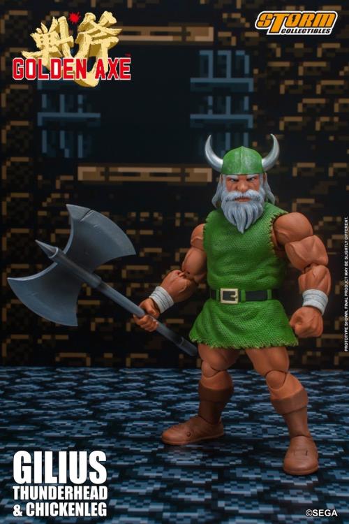 Golden Axe Gilius Thunderhead & Chickenleg 1/12 Scale Figure Set