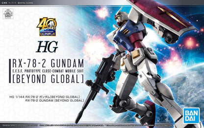 Mobile Suit Gundam HG RX-78-2 Gundam (Beyond Global) 1/144 Scale Model Kit