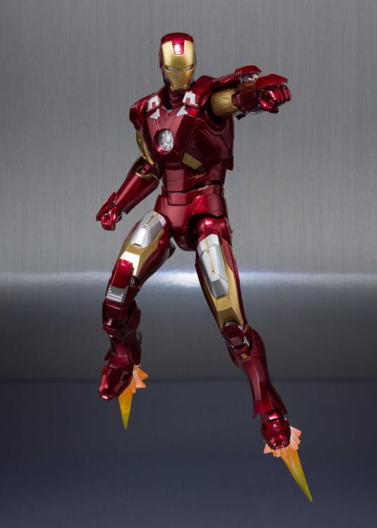 Avengers S.H.Figuarts Iron Man Mark VII Action Figure & Hall Of Armor Set