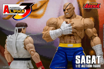 Street Fighter Zero 3 Storm Arena Sagat 1/12 Scale Action Figure (Asia Packaging)