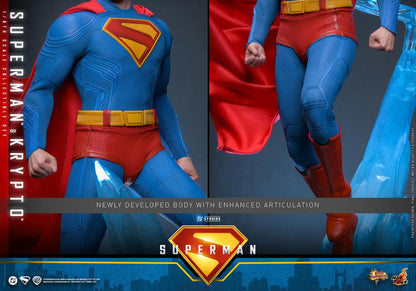 PRE-ORDER - Superman (2025) MMS812 Superman & Krypto 1/6th Scale Collectible Figure Set