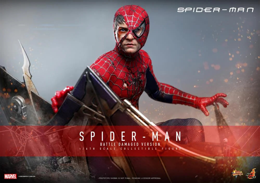 Pre-Order - Spider-Man (2002) MMS859 Spider-Man (Battle Damaged Ver.) 1/6th Scale Collectible Figure