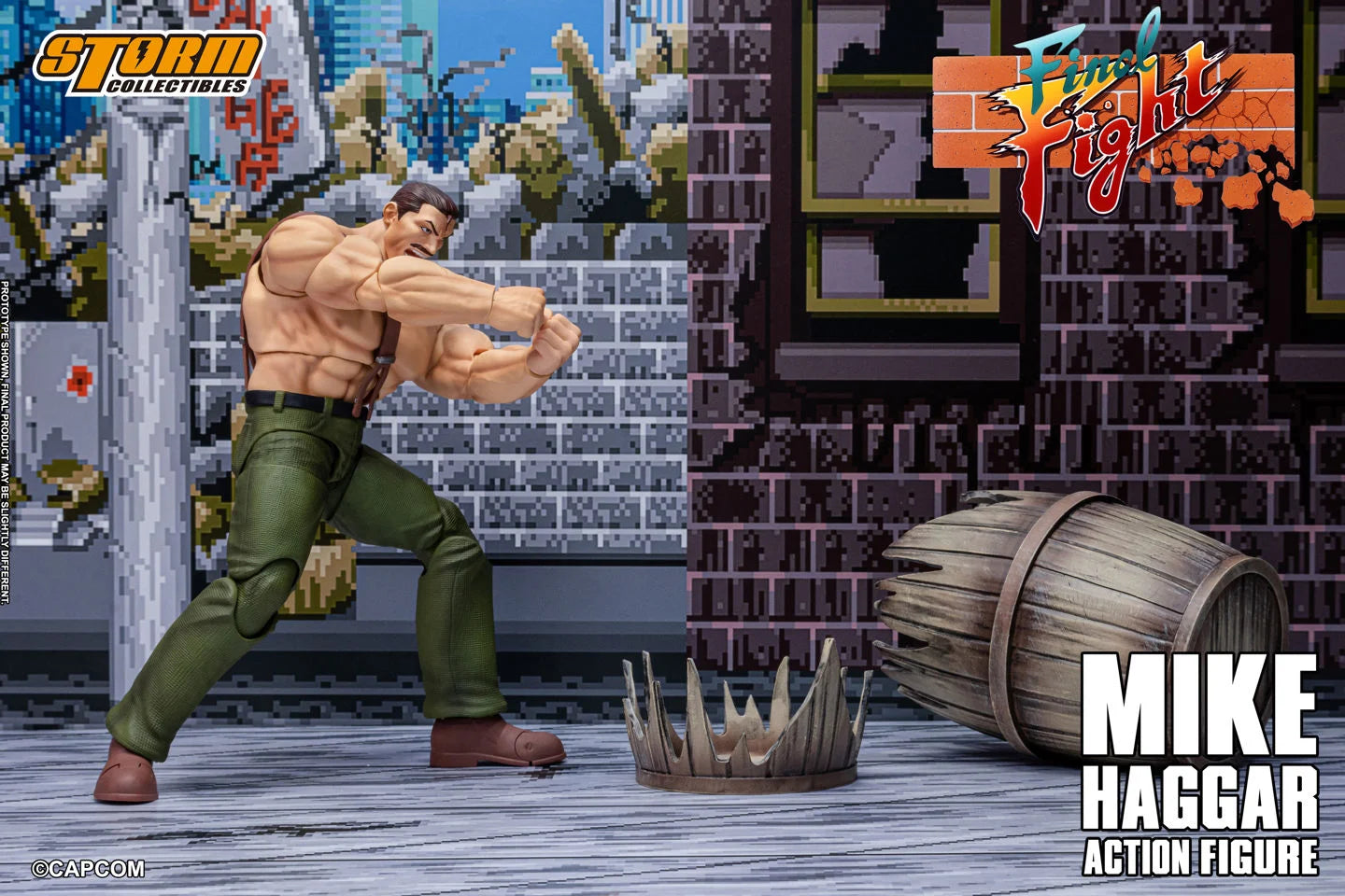 Pre-Order:: Final Fight Mike Haggar 1/12 Scale Action Figure