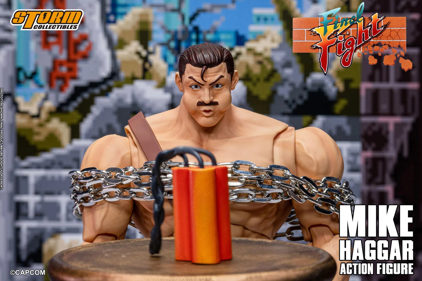 Pre-Order:: Final Fight Mike Haggar 1/12 Scale Action Figure