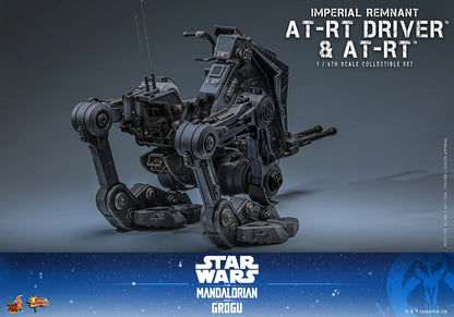 Pre-Order: Star Wars: The Mandalorian & Grogu MMS875 Imperial Remnant AT-RT Driver and AT-RT 1/6th Scale Collectible Figure and Vehicle Accessory