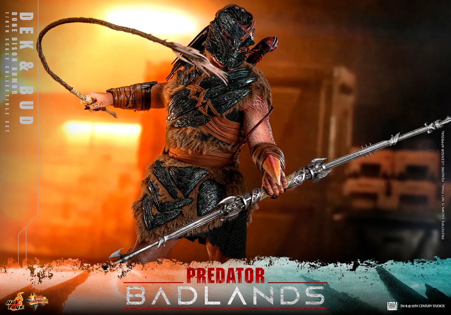 Pre-Order - Predator: Badlands MMS873 Dek (Bone Bison Armor) and Bud 1/6th Scale Collectible Figure