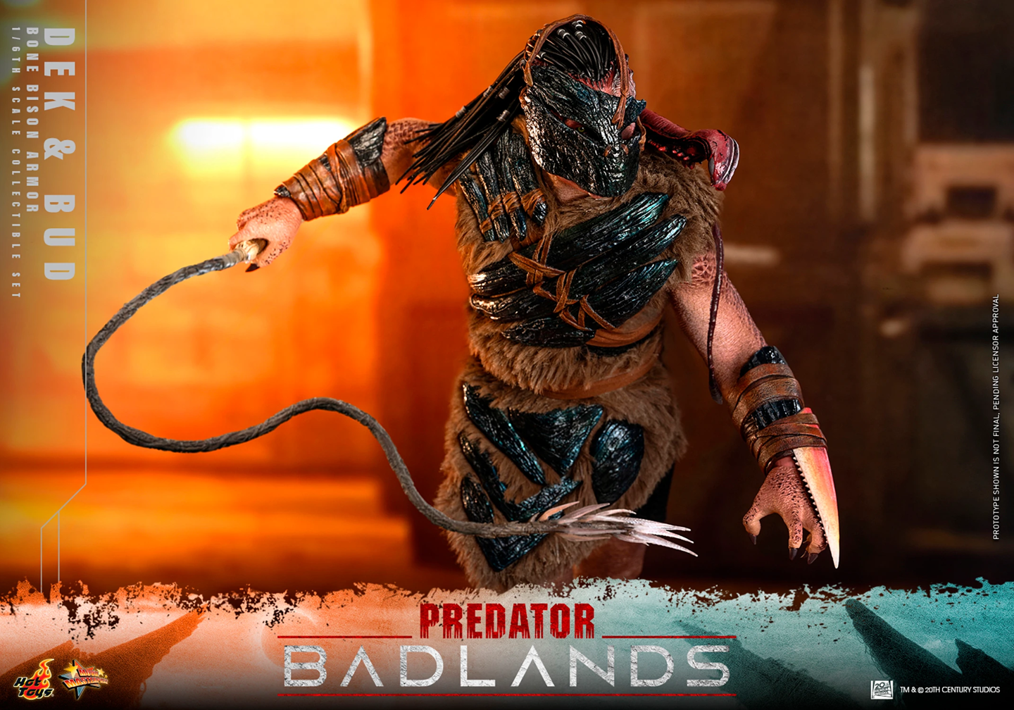 Pre-Order - Predator: Badlands MMS873 Dek (Bone Bison Armor) and Bud 1/6th Scale Collectible Figure
