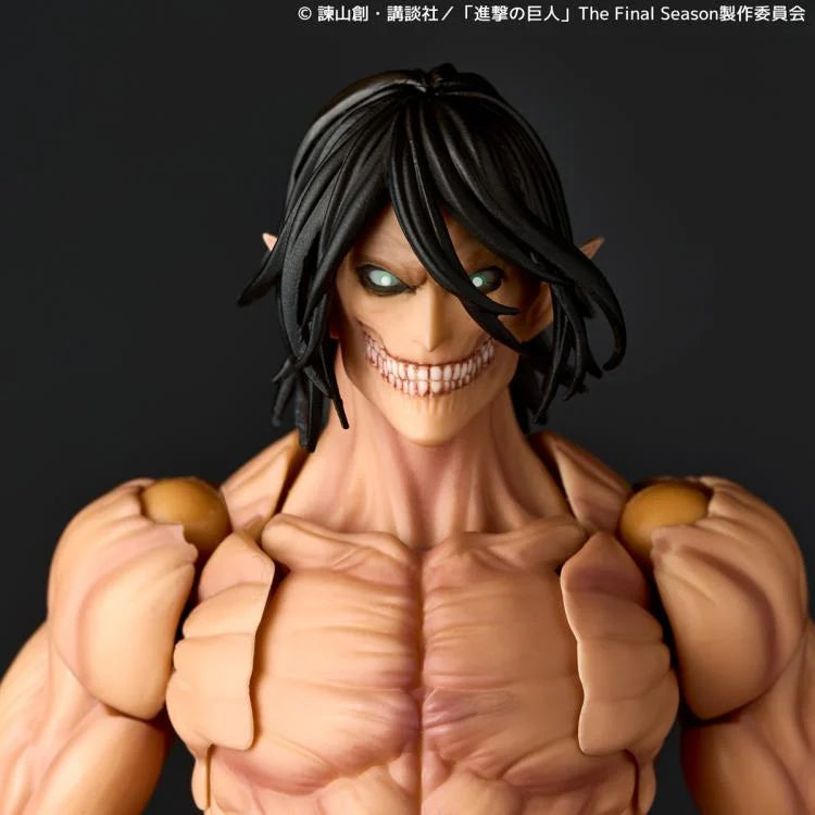 Attack on Titan Amazing Yamaguchi Revoltech NR057 Attack Titan (Eren Yeager) Kaiyodo Exclusive Action Figure w/ Bonus Head