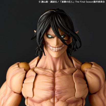 Attack on Titan Amazing Yamaguchi Revoltech NR057 Attack Titan (Eren Yeager) Kaiyodo Exclusive Action Figure w/ Bonus Head