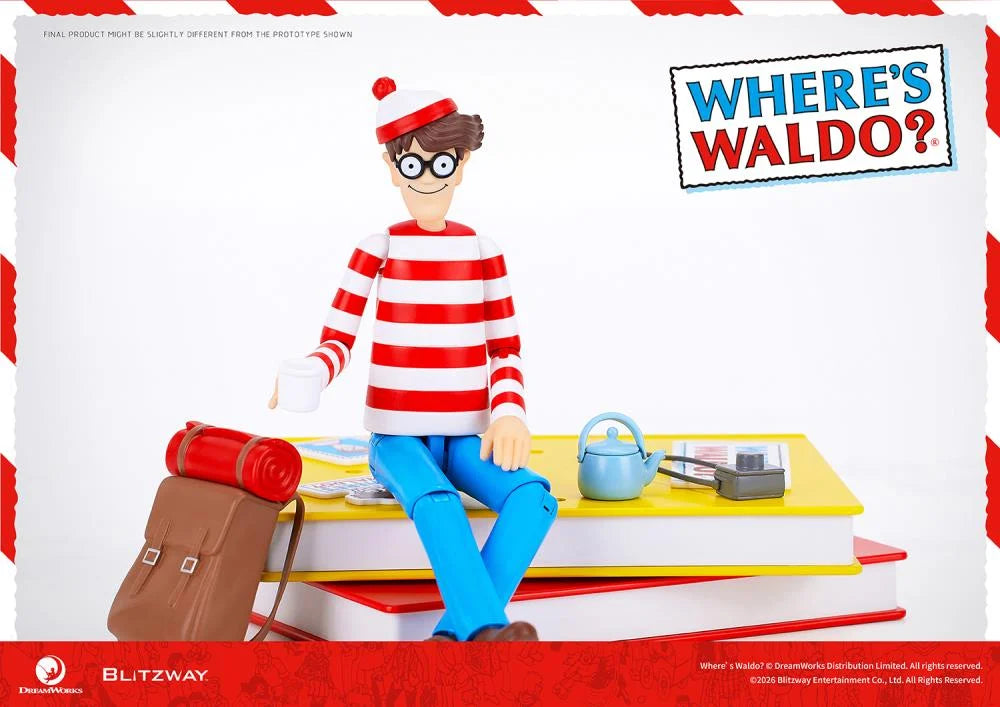 Pre-Order: Where's Waldo Waldo 1/12 Scale Action Figure