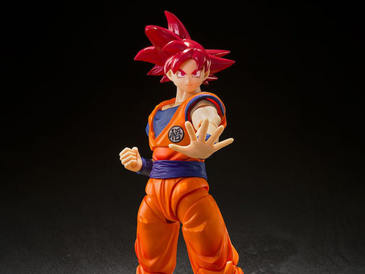 Dragon Ball Super S.H.Figuarts Super Saiyan God Goku (Saiyan God Instilled With the Light of Righteous Hearts) Action Figure