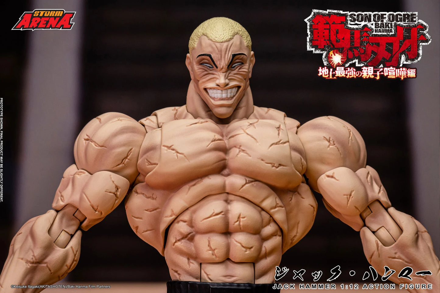Pre-Order - Baki Hanma: Son of Ogre Storm Arena Jack Hammer 1/12 Scale Action Figure