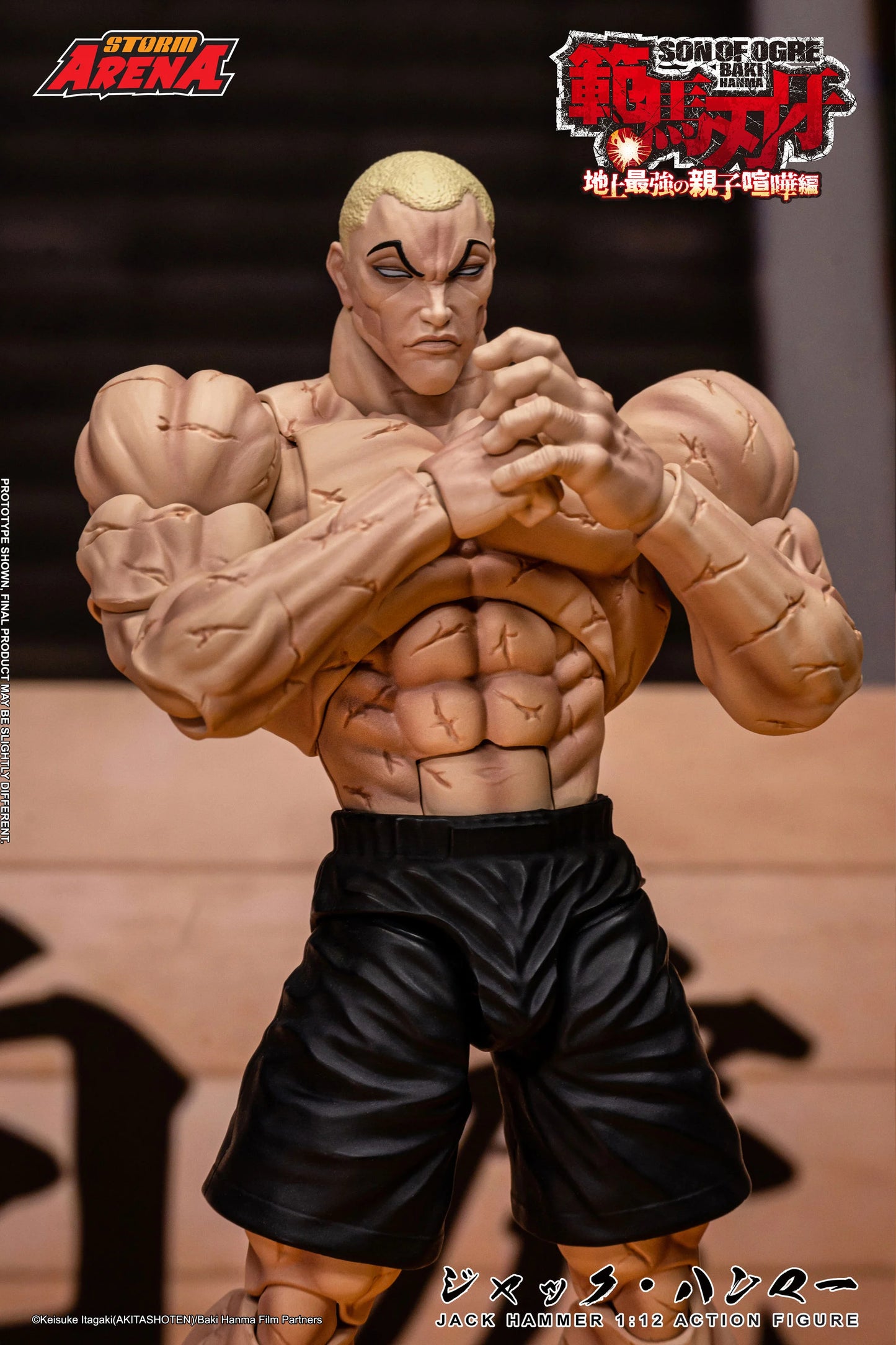 Pre-Order - Baki Hanma: Son of Ogre Storm Arena Jack Hammer 1/12 Scale Action Figure