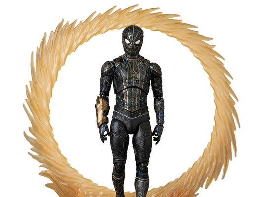 PRE-ORDER:Spider-Man: No Way Home MAFEX No.308 Spider-Man (Black and Gold Suit Ver.) Action Figure
