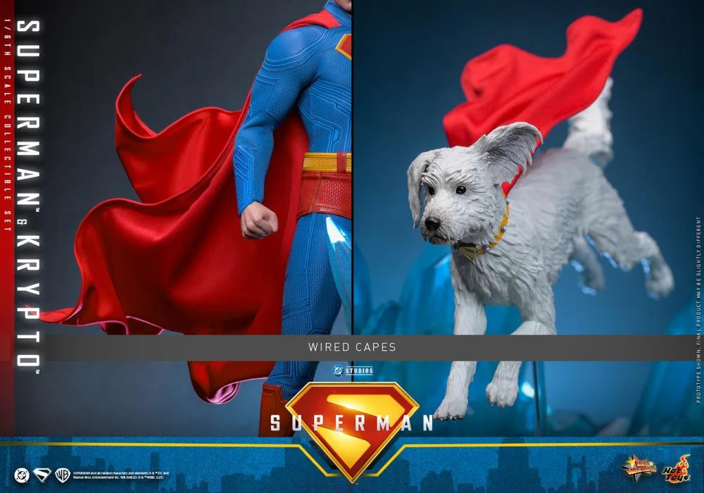 PRE-ORDER - Superman (2025) MMS812 Superman & Krypto 1/6th Scale Collectible Figure Set