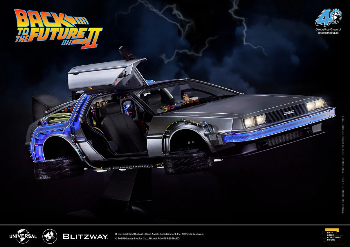 Pre-Order: Blitzway - Back to the Future 2 'Time Machine 1/6 Scale