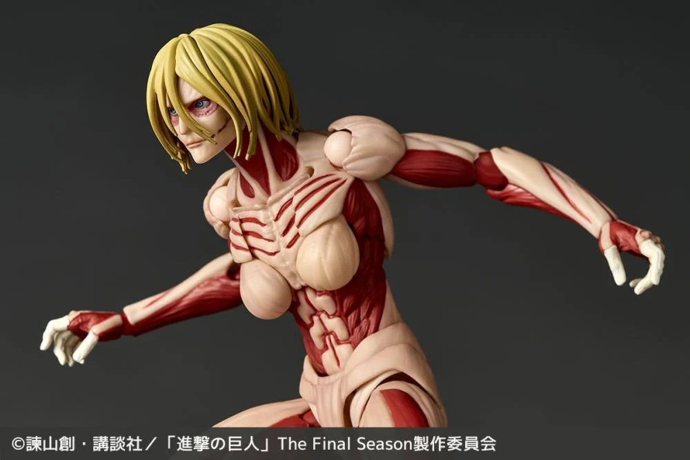Attack on Titan Amazing Yamaguchi Revoltech NR068 Female Titan (Annie Leonhart) Action Figure Reissue