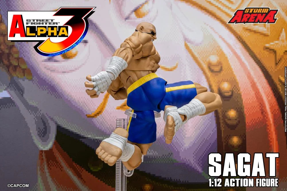 Street Fighter Zero 3 Storm Arena Sagat 1/12 Scale Action Figure (Asia Packaging)