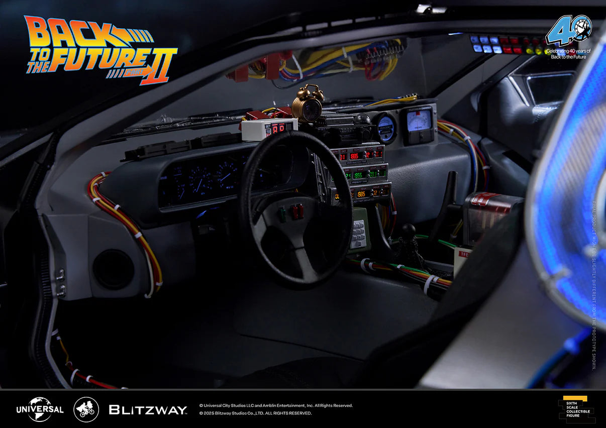 Pre-Order: Blitzway - Back to the Future 2 'Time Machine 1/6 Scale