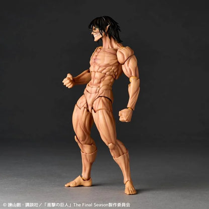 Attack on Titan Amazing Yamaguchi Revoltech NR057 Attack Titan (Eren Yeager) Kaiyodo Exclusive Action Figure w/ Bonus Head
