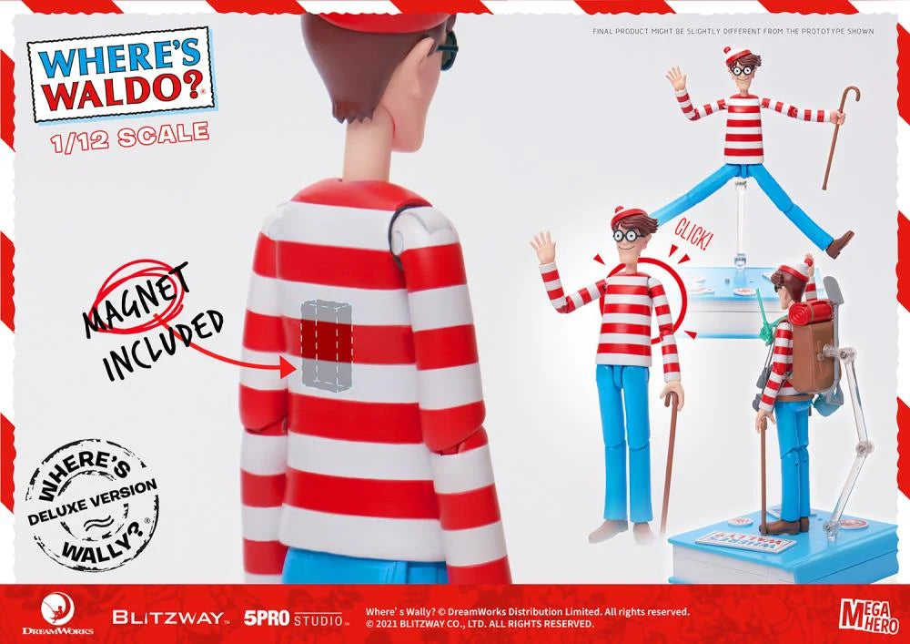 Where's Waldo? MEGAHERO Waldo 1/12 Scale Figure