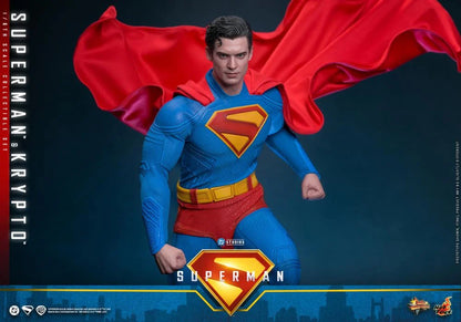 PRE-ORDER - Superman (2025) MMS812 Superman & Krypto 1/6th Scale Collectible Figure Set
