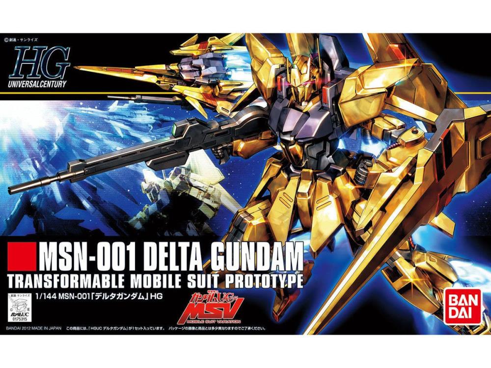 Mobile Suit Gundam Unicorn HGUC MSN-001 Delta Gundam 1/144 Scale Model Kit #136