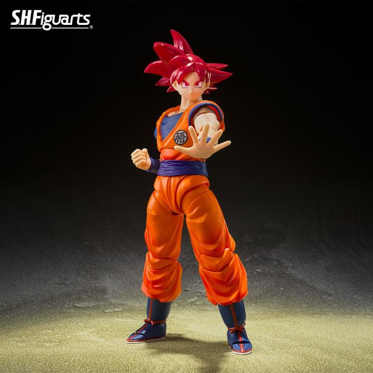 Dragon Ball Super S.H.Figuarts Super Saiyan God Goku (Saiyan God Instilled With the Light of Righteous Hearts) Action Figure