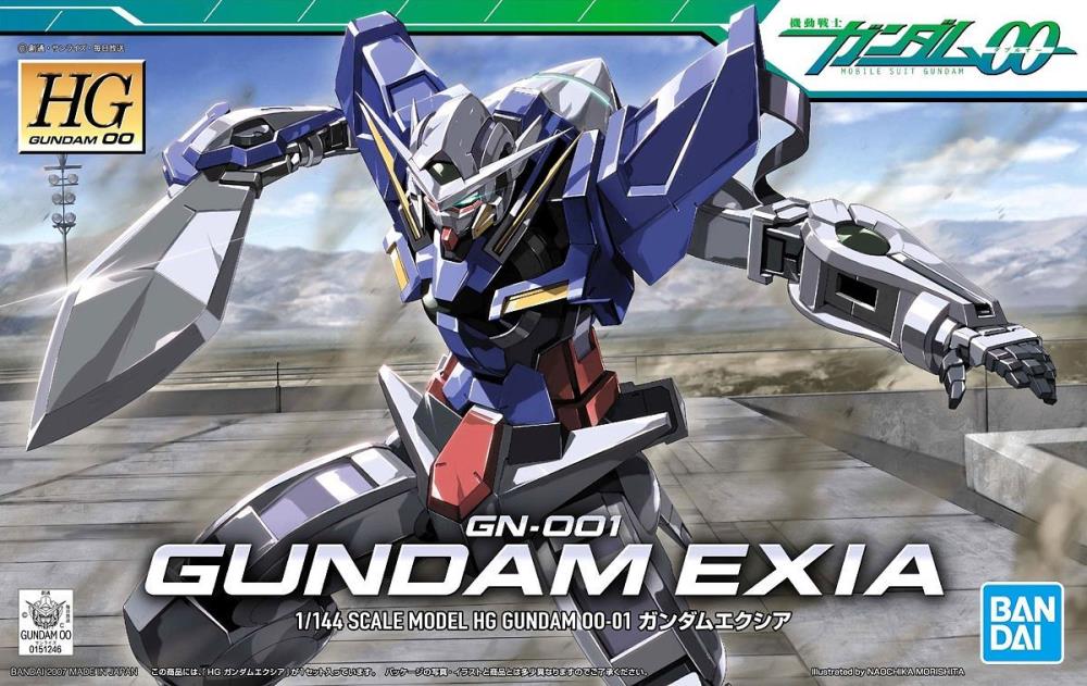 Mobile Suit Gundam 00 HG00 #1 Gundam Exia 1/144 Scale Model Kit