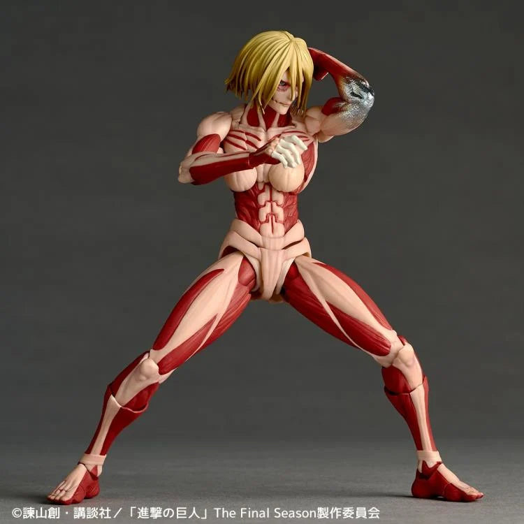 Attack on Titan Amazing Yamaguchi Revoltech NR068 Female Titan (Annie Leonhart) Action Figure Reissue