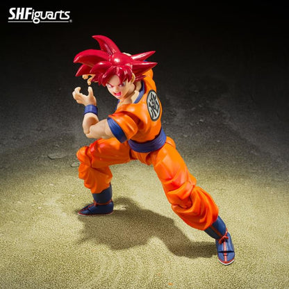 Dragon Ball Super S.H.Figuarts Super Saiyan God Goku (Saiyan God Instilled With the Light of Righteous Hearts) Action Figure