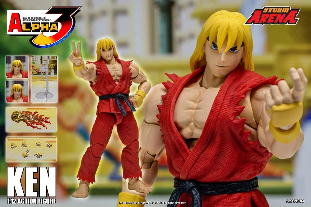 Street Fighter Zero 3 Storm Arena Ken 1/12 Scale Action Figure (Asia Packaging)