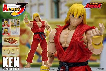 Street Fighter Zero 3 Storm Arena Ken 1/12 Scale Action Figure (Asia Packaging)