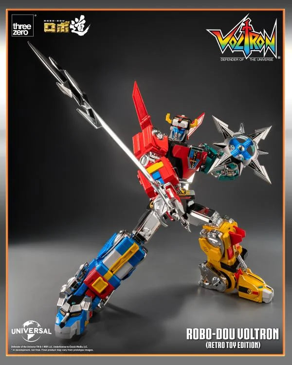 PRE-ORDER - Voltron: Defender of the Universe ROBO-DOU Voltron (Retro Toy Edition) Action Figure