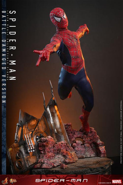 Pre-Order - Spider-Man (2002) MMS859 Spider-Man (Battle Damaged Ver.) 1/6th Scale Collectible Figure