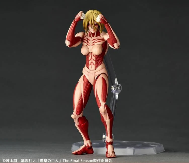 Attack on Titan Amazing Yamaguchi Revoltech NR068 Female Titan (Annie Leonhart) Action Figure Reissue