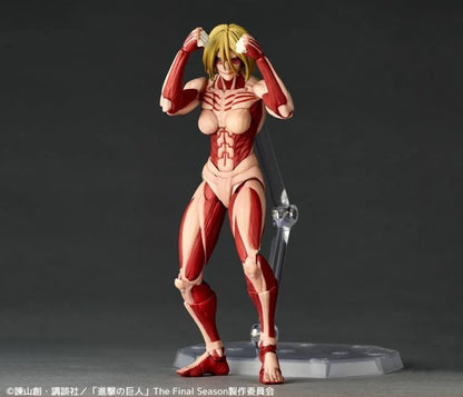 Attack on Titan Amazing Yamaguchi Revoltech NR068 Female Titan (Annie Leonhart) Action Figure Reissue
