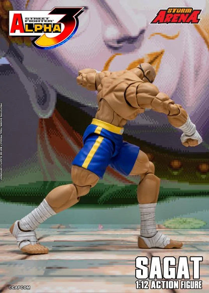 Street Fighter Zero 3 Storm Arena Sagat 1/12 Scale Action Figure (Asia Packaging)