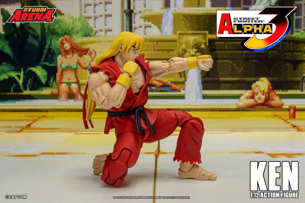Street Fighter Zero 3 Storm Arena Ken 1/12 Scale Action Figure (Asia Packaging)