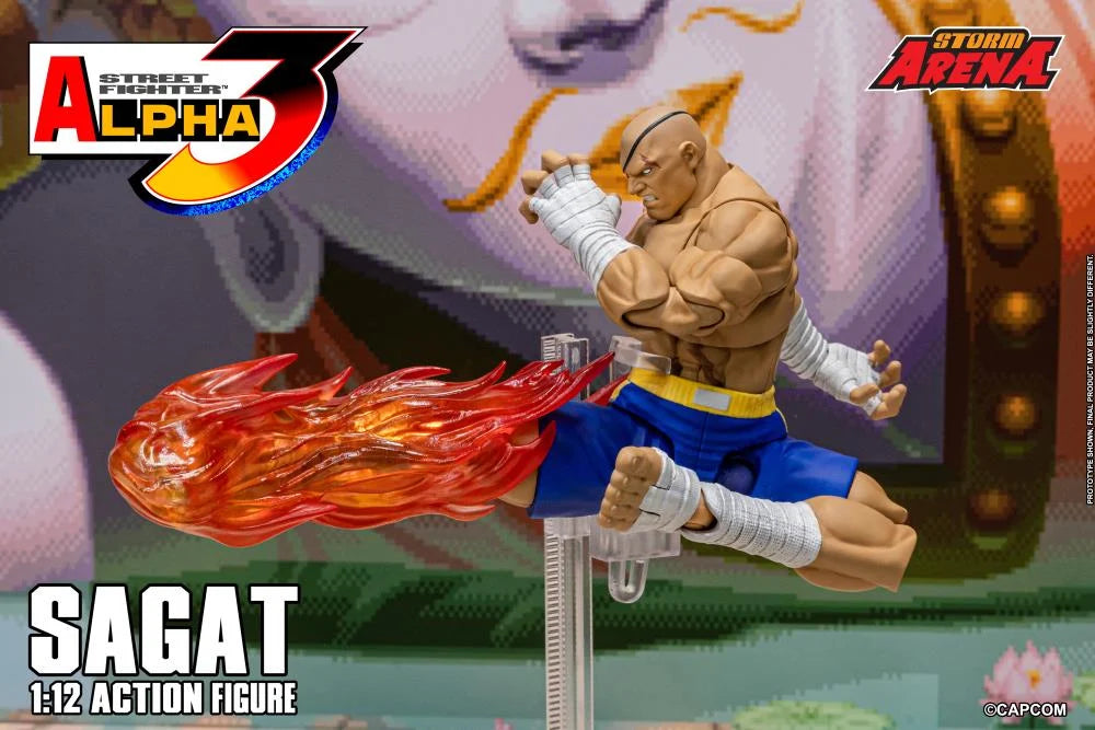 Street Fighter Zero 3 Storm Arena Sagat 1/12 Scale Action Figure (Asia Packaging)