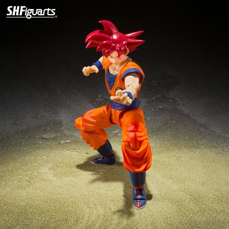 Dragon Ball Super S.H.Figuarts Super Saiyan God Goku (Saiyan God Instilled With the Light of Righteous Hearts) Action Figure