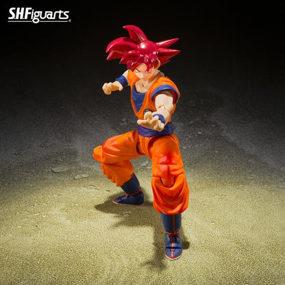 Dragon Ball Super S.H.Figuarts Super Saiyan God Goku (Saiyan God Instilled With the Light of Righteous Hearts) Action Figure