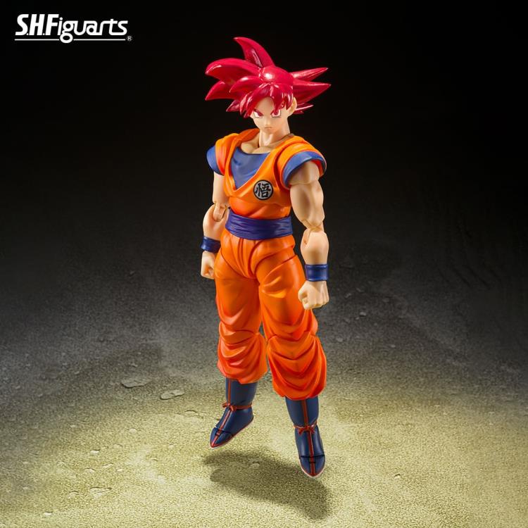 Dragon Ball Super S.H.Figuarts Super Saiyan God Goku (Saiyan God Instilled With the Light of Righteous Hearts) Action Figure