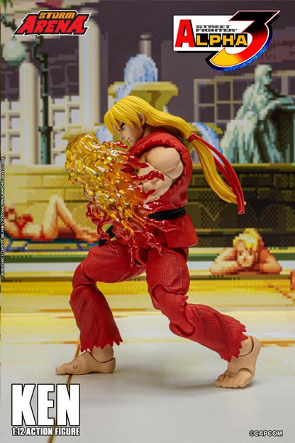 Street Fighter Zero 3 Storm Arena Ken 1/12 Scale Action Figure (Asia Packaging)