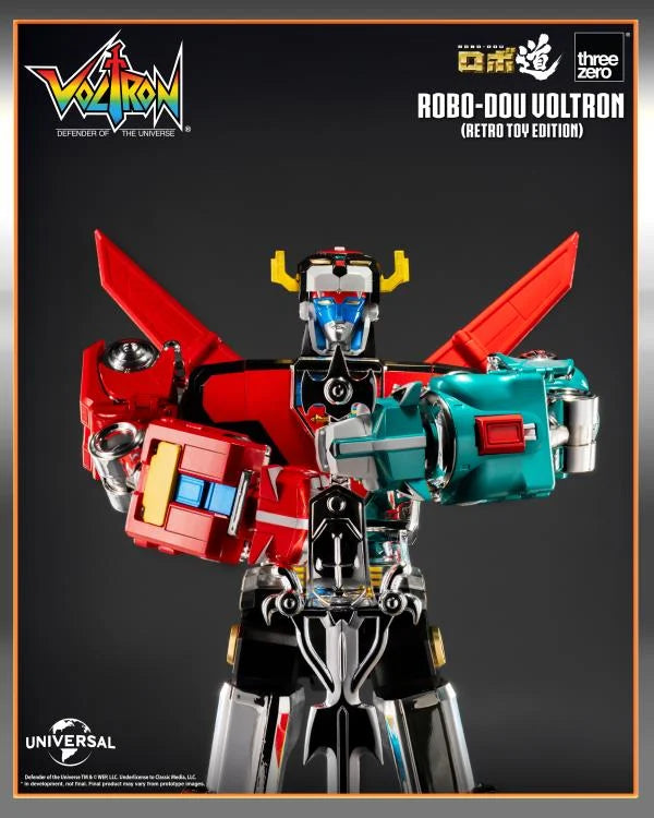 PRE-ORDER - Voltron: Defender of the Universe ROBO-DOU Voltron (Retro Toy Edition) Action Figure